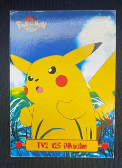 TV2 #25 Pikachu Topps TV Animation Edition Blue Label Pokemon Card (HP) - Image 2
