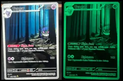 Pokemon Fanart Glow in the Dark Gengar Card - Image 1