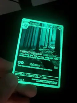 Pokemon Fanart Glow in the Dark Gengar Card - Image 5