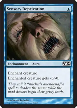 Sensory Deprivation -Foil Medium Play MTG Magic 2014 Core Set - Image 1