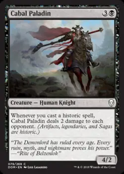 Cabal Paladin -Foil Medium Play MTG Dominaria - Image 1