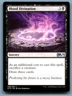 MTG Blood Divination Core Set 2019 #86 M19 Uncommon - Image 1