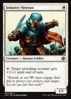 Infantry Veteran -Foil Light Play MTG Iconic Masters - Image 1