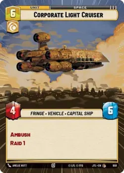 Corporate Light Cruiser (Hyperspace Foil) -Foil Near Mint MTG Jump to Lightspeed - Image 1