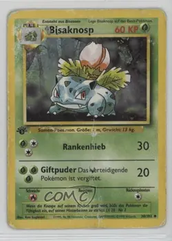 Ivysaur German 1st Ed. Pokemon Base Set #30 1999 15fy - Image 1