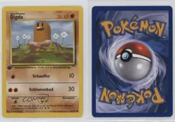 Diglett German 1st Ed. Pokemon Base Set #47 1999 15fy - Image 3