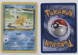 Magikarp German 1st Ed. Pokemon Base Set #35 1999 15fy - Image 3