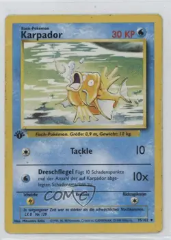 Magikarp German 1st Ed. Pokemon Base Set #35 1999 15fy - Image 1