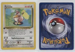 Farfetch'd German 1st Ed. Pokemon Base Set #27 1999 15fy - Image 3