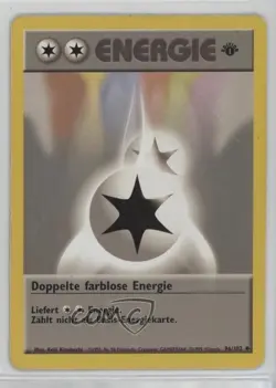 Double Colorless Energy German 1st Ed. Pokemon Base Set #96 1999 15fy - Image 1