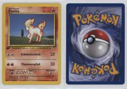 Ponyta German 1st Ed. Pokemon Base Set #60 1999 15fy - Image 3