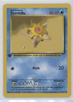 Staryu German 1st Ed. Pokemon Base Set #65 1999 15fy - Image 1