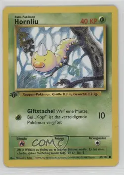 Weedle German 1st Ed. Pokemon Base Set #69 1999 15fy - Image 1