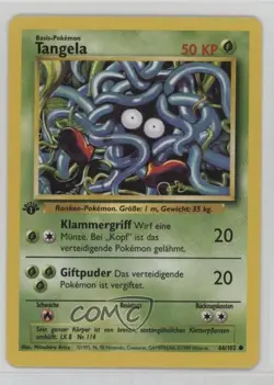 Tangela German 1st Ed. Pokemon Base Set #66 1999 15fy - Image 1