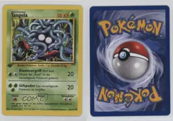 Tangela German 1st Ed. Pokemon Base Set #66 1999 15fy - Image 3