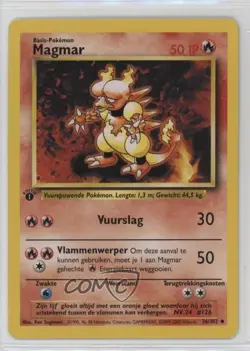 Magmar German 1st Ed. Pokemon Base Set #36 1999 15fy - Image 1