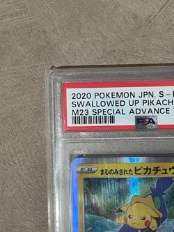 PSA 10 Pokemon Swallowed Up Pikachu 105/S-P M23 Special ADV. TKT. JPN Holo Promo - Image 3