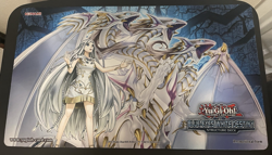 Blue Eyes White Dragon White Destiny Structure Deck Playmat Official Yugioh - Image 1