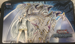 Blue Eyes White Dragon White Destiny Structure Deck Playmat Official Yugioh - Image 2