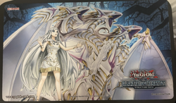 Blue Eyes White Dragon White Destiny Structure Deck Playmat Official Yugioh - Image 4