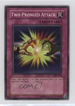 Two-Pronged Attack Unlimited YuGiOh Starter Deck Yugi #SDY-028 2002 1hr0 - Image 1