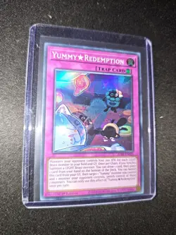 JUSH-EN026 Yummy☆Redemption Super Rare 1st Ed YuGiOh - Image 1