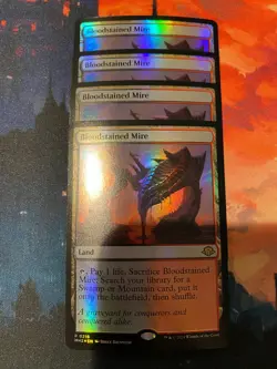 MTG Modern Horizons 3 Bloodstained Mire Foil x 4 - Image 1