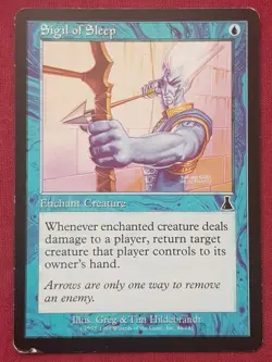 Magic The Gathering URZA'S DESTINY SIGIL OF SLEEP blue card MTG - Image 1