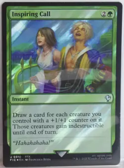 Inspiring Call [New, Near Mint] *Surge Foil* {Final Fantasy MTG} - Image 1