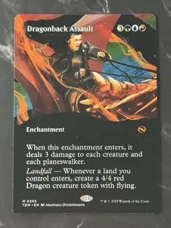 Dragonback Assault #0355 M [Tarkir: Dragonstorm] [Borderless] NF LP/NM - Image 1