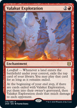 Valakut Exploration Zendikar Rising NM Red Rare MAGIC GATHERING CARD ABUGames - Image 1