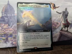 Assassin's Creed - Caduceus Staff of Hermes -Rare - Borderless Foil - Card #0155 - Image 1