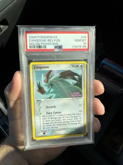 Pokemon Zangoose EX Holon Phantoms Reverse Holo #34 PSA 10 POP 12 - Image 1