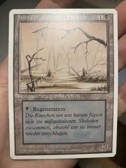 German Misprint Drudge Skeletons Swamp With Regenerate • Mostly Clean • Mtg (58) - Image 1