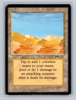 MTG Magic the Gathering Desert Arabian Nights HP Heavy Play - Image 1