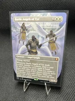 Battle Angels of Tyr Borderless MTG Commander Legends: Battle for Baldur's Gate - Image 1