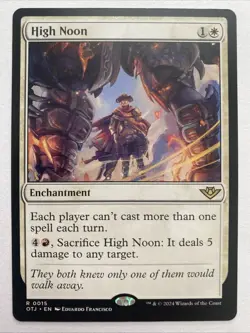 High Noon 15 R Outlaws of Thunder Junction MTG NM - Image 1