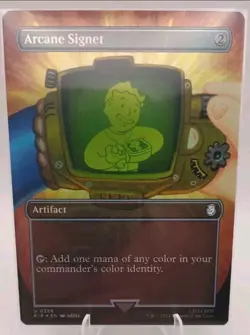 Arcane Signet ~ Borderless FOIL NM English Universes Beyond: Fallout 356 - Image 1
