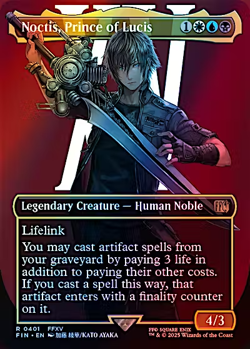 Noctis, Prince of Lucis (Borderless) [FINAL FANTASY] Foil Near Mint 1x - Image 1