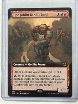 Magic the Gathering FORGOTTEN REALMS HOBGOBLIN BANDIT LORD BORDERLESS NM - Image 1