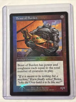 Beast of Burden (Prerelease Promo No Expansion Symbol) FOIL Urza's Legacy NM - Image 1