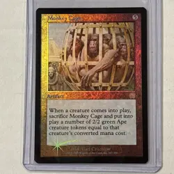 MTG FOIL Monkey Cage Mercadian Masques Magic the Gathering NM(never been played) - Image 1