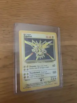 Pokemon TCG Zapdos Holo Rare Base Set 16/102 Unlimited Card - Image 2