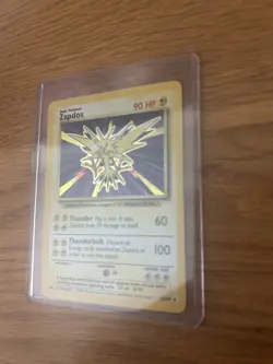 Pokemon TCG Zapdos Holo Rare Base Set 16/102 Unlimited Card - Image 3