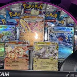 NEW Pokemon Tera Team Premium Collection promo cards 5 Foils 9 TCG Booster Packs 820650412080 - Image 3