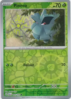 Pineco 004/193 Reverse Holo Paldea Evolved Pokemon Card NM - Image 1