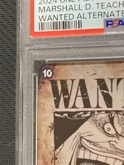 PSA10 Marshall D Teach Wanted Poster SR SPC One Piece New Emperor Card - Image 2