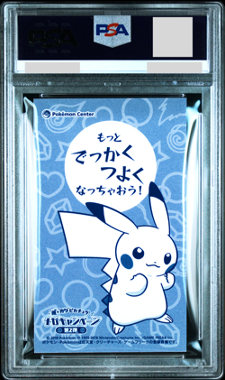 PSA 9 Pokemon Poncho Pikachu Charizard X Y Promo Japanese Business Card 2016 - Image 3