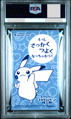 PSA 9 Pokemon Poncho Pikachu Charizard X Y Promo Japanese Business Card 2016 - Image 5
