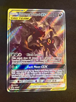 Pokemon TCG Umbreon Darkrai GX SM241 TAG TEAM Black Star Promo Holo Card - Image 2